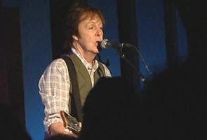 Former Beatle Paul McCartney sings to save 100 Club