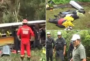 Bus falls off cliff in Peru, over 15 people dead