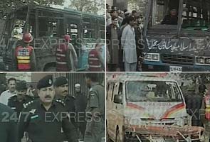 Pak terrorists attack schoolbus
