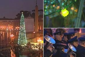 Vatican: Tree at St Peter's square officially lit up for the first time