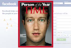 Facebook founder Mark Zuckerberg named Time 'Person of Year'