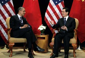 China's President Hu Jintao arrives in US