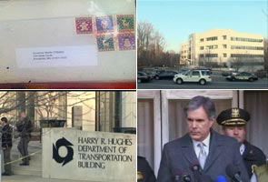 Two fiery packages sent to US government offices