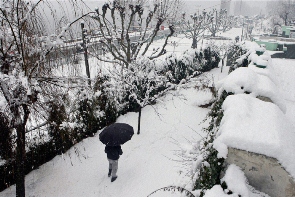 Cold wave intensifies in Kashmir; Leh below zero degree