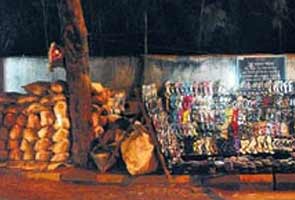 You can buy footwear at this police bunker