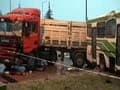 CCTV footage: Bus-Truck crash caught on camera