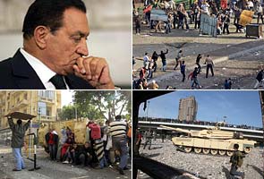 Fewer protestors in Cairo Square after violent night