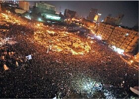 Tahrir square listened to Mubarak with shock, horror