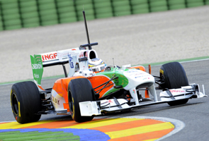 Sutil concludes testing in Valencia for Force India