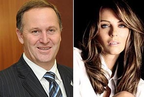 New Zealand PM says Liz Hurley is 'hot'