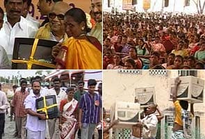 DMK stopped from handing out free colour TVs