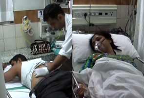 Now, couple on motorcycle shot at in Noida