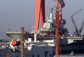 Chinese aircraft carrier may be near completion