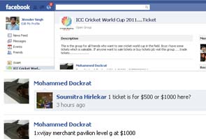 Desperate fans turn to Facebook for final's tickets