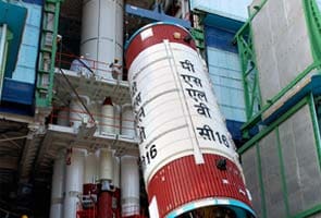 PSLV-C16 stands ready for tomorrow's launch