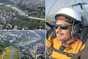 Municipal officer in Pune does a survey, paragliding!