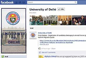 Delhi University launches Facebook page for students