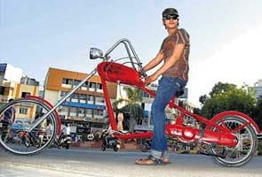 Denied a bike by his father, 17-yr-old makes one himself