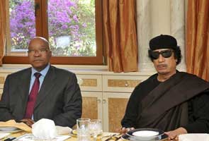 South Africa President Zuma visits Libya, meets Gaddafi