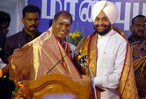 Rangasamy sworn in Puducherry Chief Minister