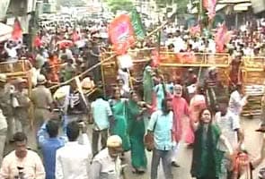 BJP's turn to march against Mayawati in Lucknow