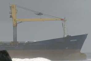 Navy leads attempts to move massive cargo ship from Juhu beach