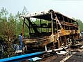 41 killed in bus fire in central China