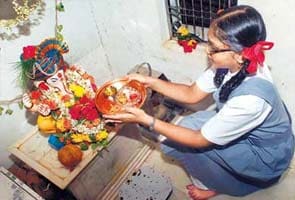 Teenage priests for Ganesh puja