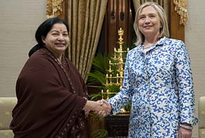 What Jayalalithaa said to Hillary Clinton