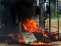 Violent clashes between villagers and police in Moradabad