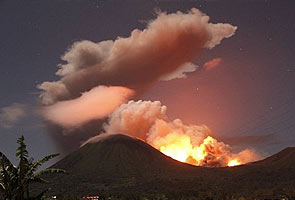 Biggest volcanic eruption spews ash in Indonesia