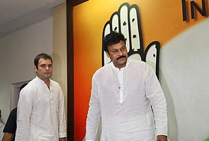 Chiranjeevi formally joins Congress, hails Rahul as future PM