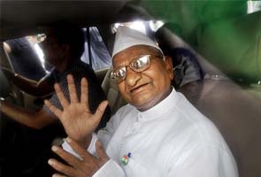 Anna Hazare fasts in police detention