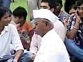 Denied permission for August 16 fast, a defiant Anna Hazare meditates at Rajghat