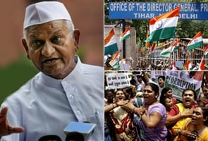 From Tihar Jail, Anna Hazare drives hard bargain for fast; thousands march in Delhi