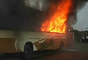 Bhopal: 10 passengers burnt alive in bus