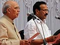 Karnataka: Sadananda sworn in, Shettar and Reddys don't show