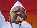 Anna Hazare's victory rally at Ralegan Siddhi