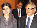 S M Krishna meets Hina Rabbani Khar in US