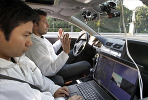 Driverless car navigates Berlin streets