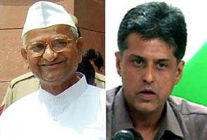 Anna Hazare asks Manish Tewari for written apology