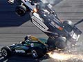Dan Wheldon dies in fiery IndyCar crash