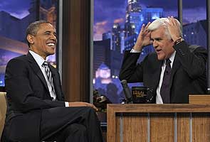Will wait until everyone's voted off the island, says Obama on Republican contenders on Jay Leno's show
