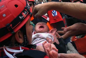 Miracle baby emerges from Turkish quake rubble