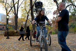 Google uses oversize tricycle to film Central Park