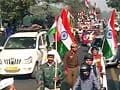 Anna supporters take out car rally in Delhi