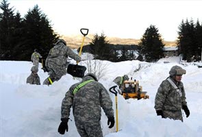 Alaska town buried under six feet of snow