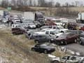 41-vehicle pileup on Kentucky highway after snow showers