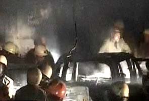 Fire in car parked at petrol station in Kolkata