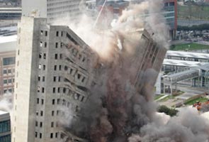 20-storey building demolished in seconds